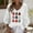 #278-White, variant on Ounisa Ugly Christmas Trees Tops 3/4 Sleeve Shirt for Women Soft Waffle Cute Funny Wintertime Holiday Parties Sweatshirts Deep V Neck Pullover