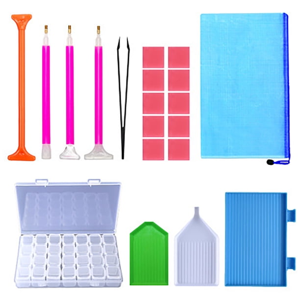 Herramientas de pintura de diamantes de imitación ANGGREK 20 piezas de plástico kit de Herramientas y accesorios