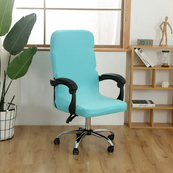 Qhnvtd Solid Color Stretch Chair Cover, High Elastic Dining Chair Slipcover, Brushed Soft Seat Protector, Spill Proof Scratch Resistant Chair Cover for Kitchen Home Office Restaurant