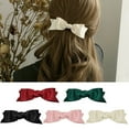 thumbnail image 2 of Barrette Française Nœud Papillon Mode Barrette Décorative pour Cheveux Pince à Cheveux Automatique, 2 of 10