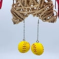 thumbnail image 3 of Mall of Style - Softball Earrings for Women - Softball Jewelry - Softball Mom Stuff (Ball & Ball), 3 of 6