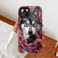 thumbnail image 2 of Husky Cherry Blossom Artistic Print Phone Case for Pet Lovers Compatible with iPhone 11/12/13/14/15/16 (Pro Max/Plus), 2 of 9