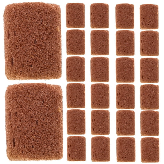 FRCOLOR Nutrient Soil Block for Plant Use Light Brown Peat Material 100pcs Professional Gardening Supplies