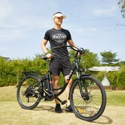 Vivi Electric Bike for Adults 26 Electric Cruiser Bike 48V 500W Step-Through Electric Bike 19.8MPH & City Commuter Electric Bike with Cruise Control, UL2849 Certified