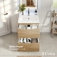 thumbnail image 3 of Eviva Smiley 24 inch White Oak Bathroom Vanity, 3 of 5