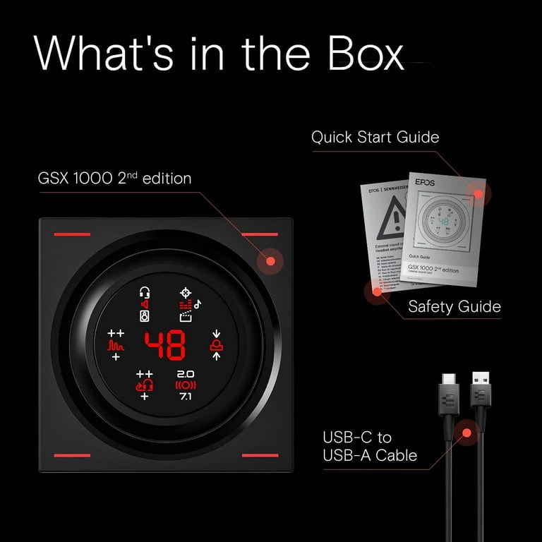 EPOS GSX 1000 2nd Edition Dac Amp Audio Amplifier/External USB