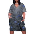 thumbnail image 1 of La vista de las estrellas Me hace ensueño vestido largo holgado con bolsillos para mujer vestidos de verano, 1 of 6