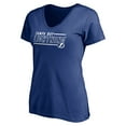 thumbnail image 2 of Women's Blue Tampa Bay Lightning Mascot In Bounds V-Neck T-Shirt, 2 of 3