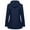 Navy, variant on jsaierl Women's Rain Jacket Waterproof with Hood Active Outdoor Travel Windbreaker Fall Lightweight Jacket Full Zip Pocketed Trench Coat