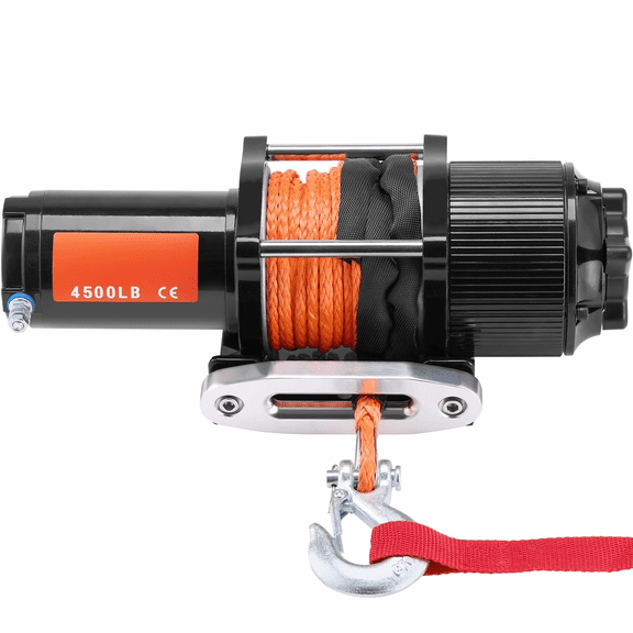 4500 lb Electric Winch, 12V ATV/UTV Winch with Synthetic Rope & Remote Control
