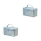 thumbnail image 1 of Kearding Bolsa de cosméticos Estuches Almacenamiento Carta de artículos de tocador Bolsa de multifunción Caja de bolso Contenedor de belleza azul claro 2Conjunto, 1 of 6