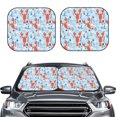 thumbnail image 2 of Fotbe Lobsters 2-Piece Car Windshield Sun Shade | Sun Blocker for Car Windshield | Foldable Automotive Interior Accessories for Sun Protection-Large, 2 of 6