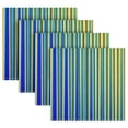 thumbnail image 4 of Iauyy Satin Napkins Set of 1- Rainbow Gradient Stripes DIY Printing Decoration Cloth Napkin- Easy Care for Home/Party, 4 of 8