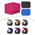 thumbnail image 1 of DYNWAVECA Card Deck Box Organizer Magnetics Closure Durable Standard Sports Cards Case Pink, 1 of 10