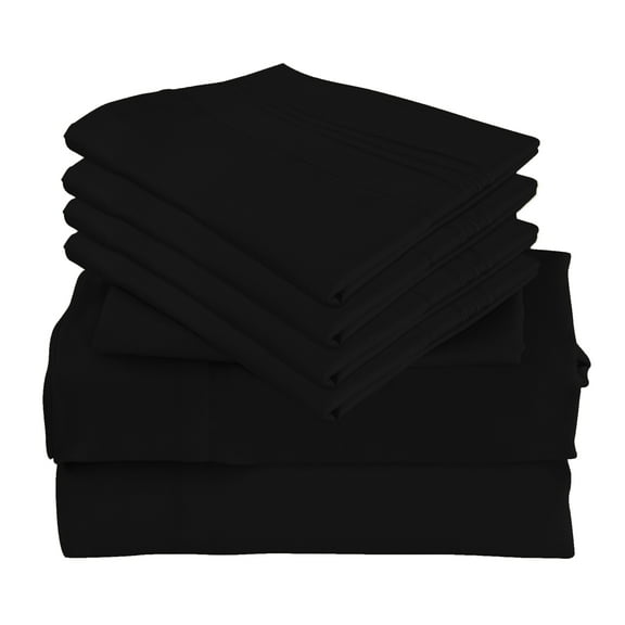 4 Piece Luxury Rayon Made From Bamboo Sheets Set- Twin XL Black Sheets, Softer Than Cotton-Up To 16" Deep Pockets-Wrinkle Free-Extremely Soft Bamboo Derived Rayon Sheets- Twin XL, Black