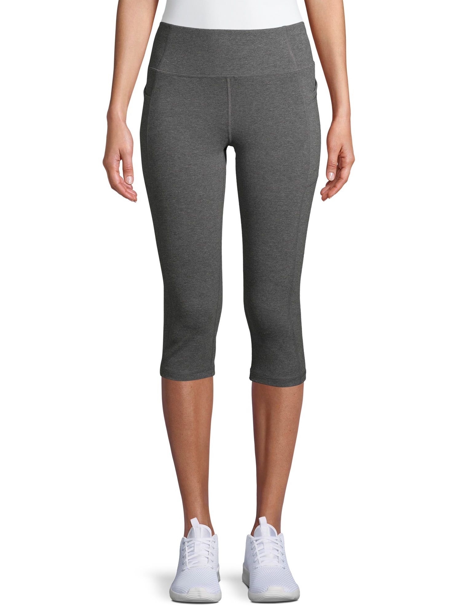 Athletic Works DriWorks Capri Leggings Workout Fitness Exercise Pocket  Pants