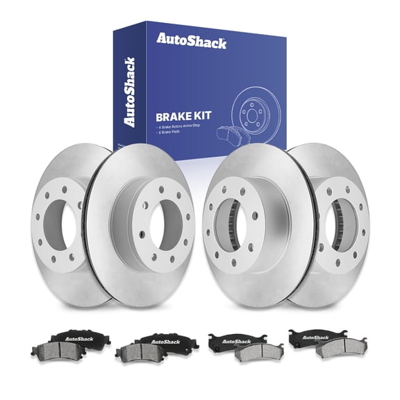 AutoShack Front Vented & Rear Vented Coated Brake Rotors   Ceramic Pads 12-PC Brake Kit Replacement for 2007 GMC Sierra 1500 Classic 2001-2006 GMC Sierra 1500 ArmorStop