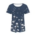 thumbnail image 3 of Fiudx Ofertas y Liquidaciones Top Estampado con Cuello Redondo y Manga Corta Informal para Mujer a La Moda, 3 of 3