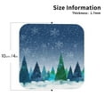 thumbnail image 3 of Balery 4 Pcs Christmas Treesleather Coasters Set, Drink Table Cup Coasters For Living Room Kitchen Coffee Decor, 3 of 9