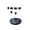 A, variant on Solar-Powered Outdoor Water Fountain, Automatic Solar Floating Spout Weather-Resistant Compact Fountain for Courtyard Garden Pool Pond Bathroom Outdoor Landscaping, E