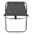 thumbnail image 3 of Outdoor Portable Folding Stool Aluminium Alloy Train Painting Camping Folding Stool Plus Size Silver Grey, 3 of 5