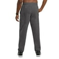 thumbnail image 6 of Champion Sweatpants, Powerblend, Fleece, Comfortable Relaxed-Bottom Pants for Men (Reg Tall), Granite Heather C Patch Logo, XX-Large Big, 6 of 8
