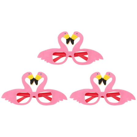 MLINS  3 Pcs Flamingo Sunglasses Ocean Party Interesting Decorations Child Banquet