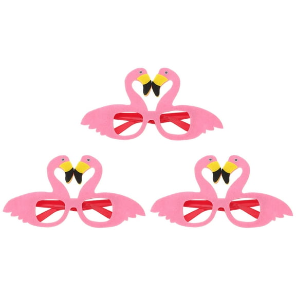 MLINS  3 Pcs Flamingo Sunglasses Ocean Party Interesting Decorations Child Banquet
