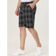 thumbnail image 2 of Pantalones cortos de teescocede verano pahombre Pantalones cortos chinos de negocios con frente plano ajustados Negro 38, 2 of 6