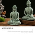 Weijiyouyu Fish Tank Buddha Statue Aquarium Buddha Sculpture Fish Tank