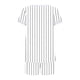 thumbnail image 5 of Pijama de cuello redondo y manga corta con estampado informal de moda para mujer con pantalones para el hogar Conjunto de top y pantalones de poliéster para mujer, 5 of 5