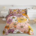 thumbnail image 2 of Manfei Female Flower Floral Bedding Comforter Set, Vintage Pink Blossoms Twin Comforter Sets, Western French Style Reversible Bedding Set, Luxury Bedroom Decor, 2 Pieces, 2 of 8