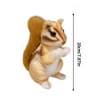 thumbnail image 3 of Lifelike Chipmunk Stuffed Animal, 7-Inch Realistic Plush Toy, Ultra-Soft Cuddly Doll, Perfect Gift for All Ages, Safe & Huggable Collectible Animal Figure, 3 of 7