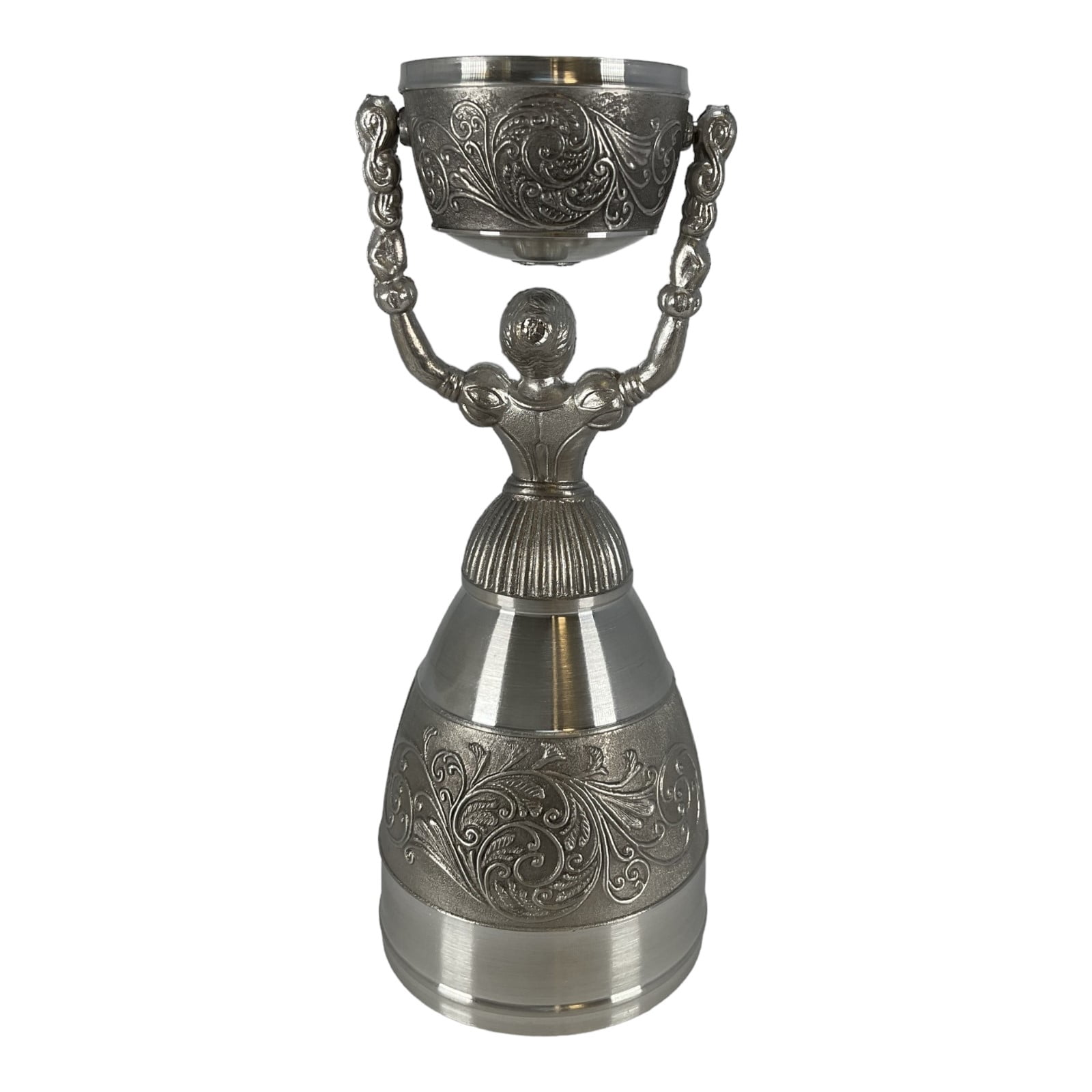 German Pewter Nuernberg Bridal Wedding Cup Toasting Wine Glass