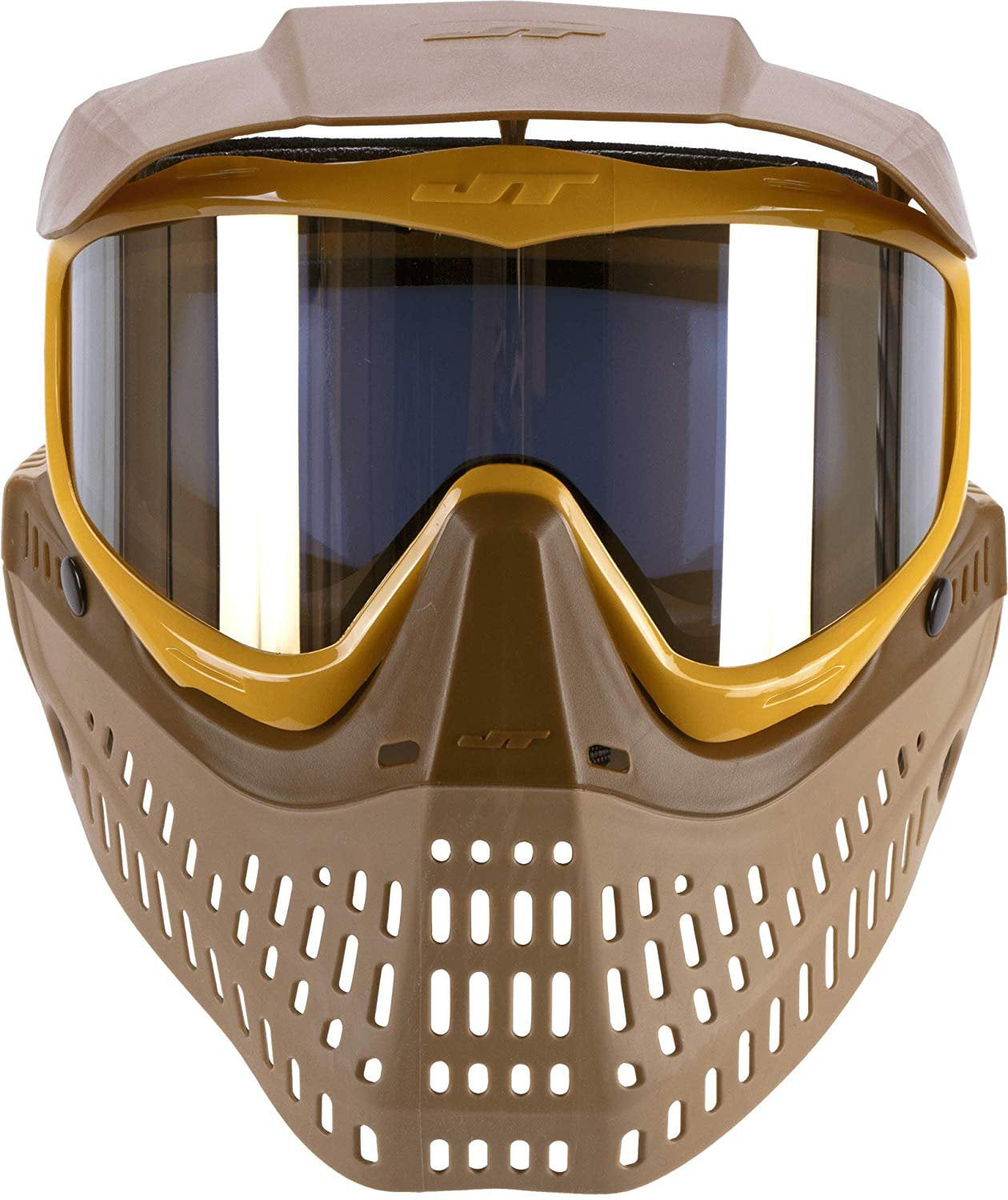 JT Spectra Proflex Paintball Goggles Mask LE Brown Tan Gold 