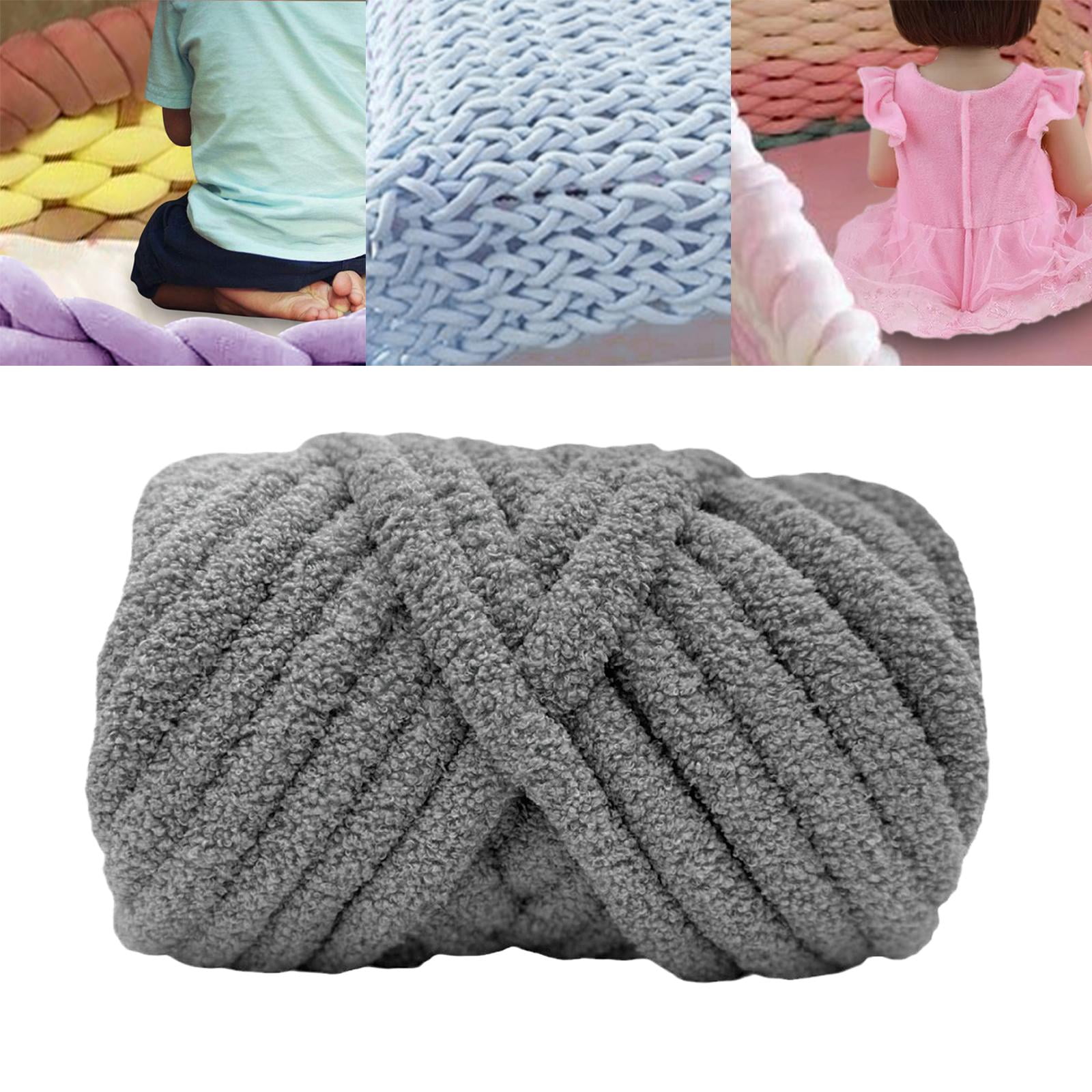 Fil De Laine En Fausse Fourrure Pour Tricot Et Crochet, 2 X 100g De Laine Épaisse Pour Tricoter à La Main Des Coussins, Des Chapeaux, Des Écharpes, Des Sacs à Main, Des Projets De Crochet