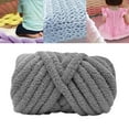 thumbnail image 3 of perfeclan Chunky Wool Yarn, Arm Knitting Yarn, Lightweight DIY Hand Knitting, Bulky Yarn, Heavy Yarn for Crafts, Bed, Fence, Hats, Tapestry, Sweater Gray, 3 of 9