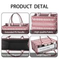 thumbnail image 4 of Large Capacity Tote Bag,Red Christmas Pattern Handbag Fashion Luxury Tote Bag,15.7"x13"x 5.1" Inches,Laptop Compatible, 4 of 6