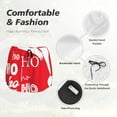 thumbnail image 6 of Lsque Saying Ho Ho Ho Printed Women's Running Shorts with Liner Pockets,Elastic Quick Dry Workout Athletic Gym Yoga Shorts,Womens High Waist Shorts-XX-Large, 6 of 9