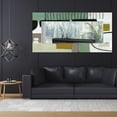 thumbnail image 6 of Empire Art Direct Abstract Rectangular Beveled Wall Mirror on Free Floating Printed Tempered Glass - 36" x 72", 6 of 9