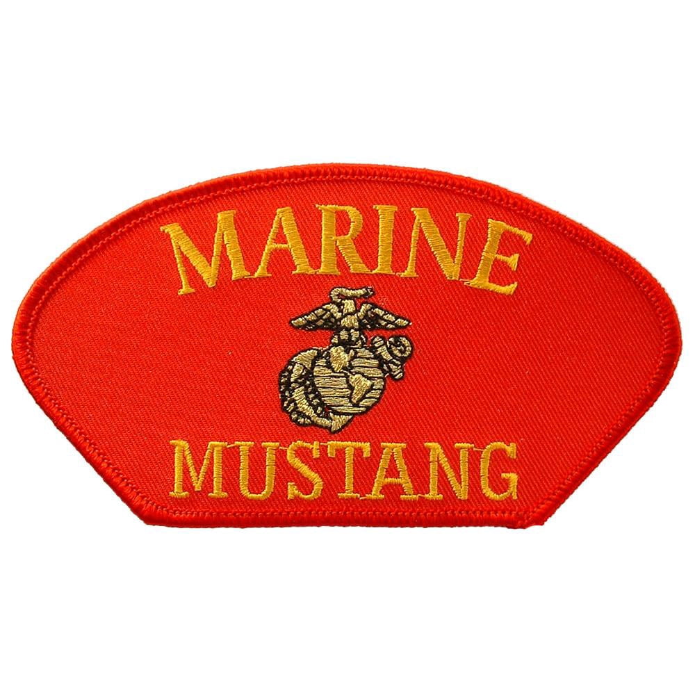 U.S.M.C. Mustang Hat Patch 2 3/4\