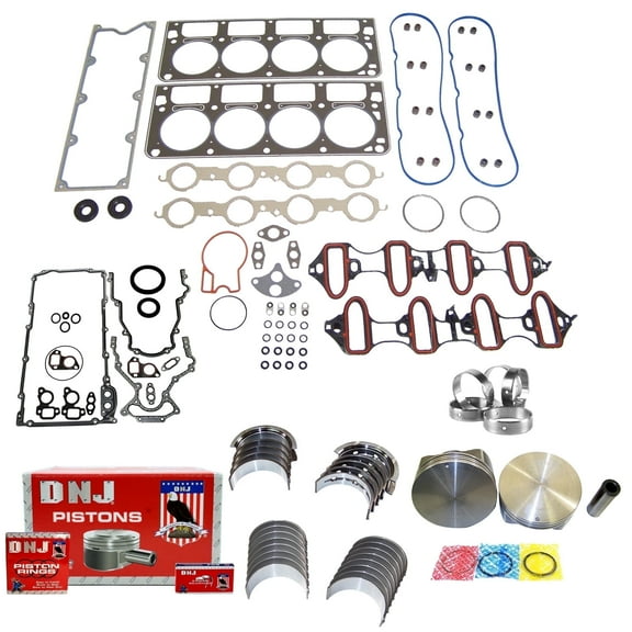 DNJ EK3160 Engine Rebuild Kit Fits Cars & Trucks 1999-2000 Chevrolet GMC Sierra 2500 Silverado 2500 Suburban 2500 Yukon XL 2500 6.0L OHV V8 16V 364cid VIN U