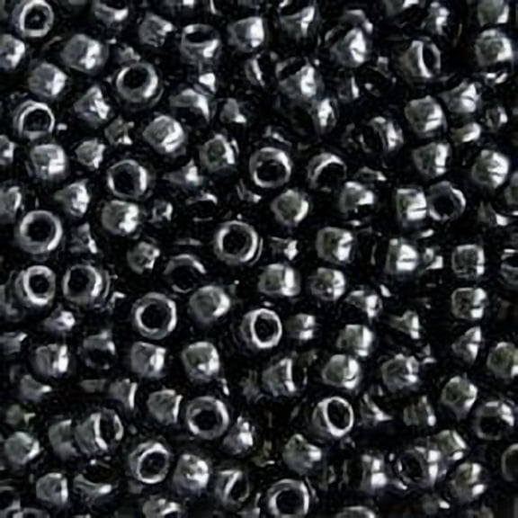 JOLLY STORE Crafts Black Pony Beads 9x6mm 500pc Made in the USA