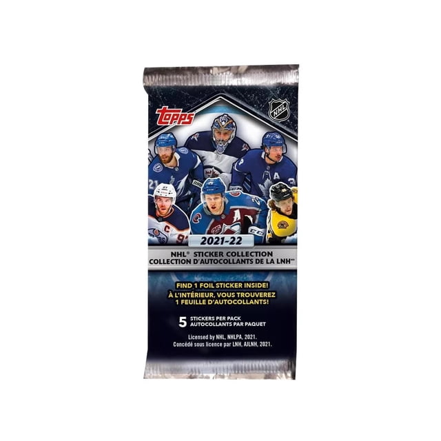Caja expositora Sticker Collection Topps NHL 2021-2022