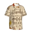 thumbnail image 2 of Fotbe Thanksgiving With A Grateful Heart Hawaiian Shirt For Men Unisex Summer Beach Casual Short Sleeve Cotton Linen Button Down Shirts-3x-Large, 2 of 9