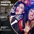 thumbnail image 4 of Seitruly 5 piezas de dientes de vampiro fáciles de usar de resina: dentaduras postizas personalizables y confiables, colmillos personalizados, cuidado de los oídos, 4 of 6