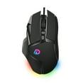 thumbnail image 1 of Dispositivo óptico Irfora DM502 Ratón para juegos con cable Ratones ergonómicos con motor óptico Máximo 7200DPI 8 botones programables Efecto de luz RGB colorido Irfora Dispositivo óptico, 1 of 2