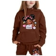 thumbnail image 1 of WEAIXIMIUNG Chandails en Molleton pour Filles Mode Décontractée Imprimée à Manches Longues avec Capuche et Pantalon Ensemble 10-11 Ans, 1 of 4