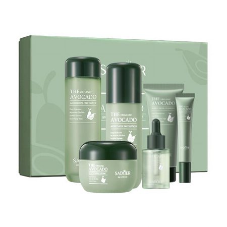 SADOER Avocado Moisturizing skincare 6-piece set，Skincare set，care fo