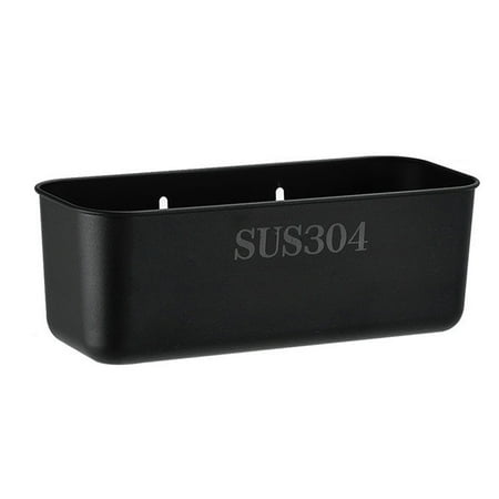 

304 Stainless Steel Sink Drain Rack Washing Vegetable Drainer for Sink Stainless Steel Kitchen Organizer(Black)